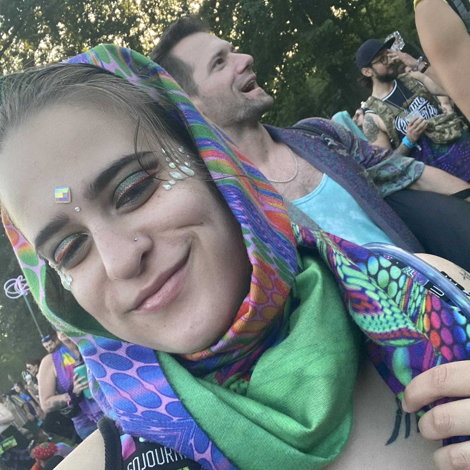 Sakura and Dilan at Electric Forest.