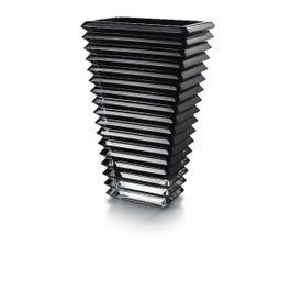 Baccarat Eye Rectangular Vase, Black