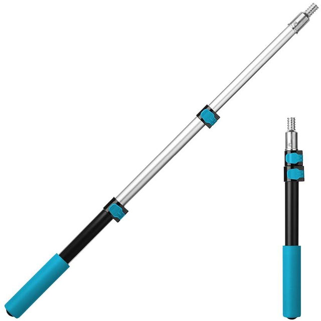 Bates- Extension Pole, 1.4 to 3 Ft Pole, Black & Teal, ‎Telescoping Pole, Extendable Pole, Telescopic Pole, Paint Pole, Paint Roller Extension Pole, Paint Extension Pole, Telescopic Poles