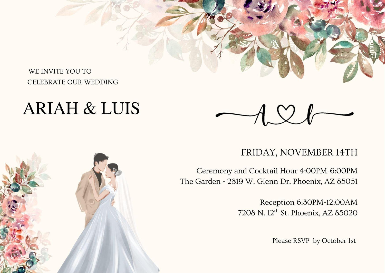 The Wedding Website of Luis Felix and Ariah Evans