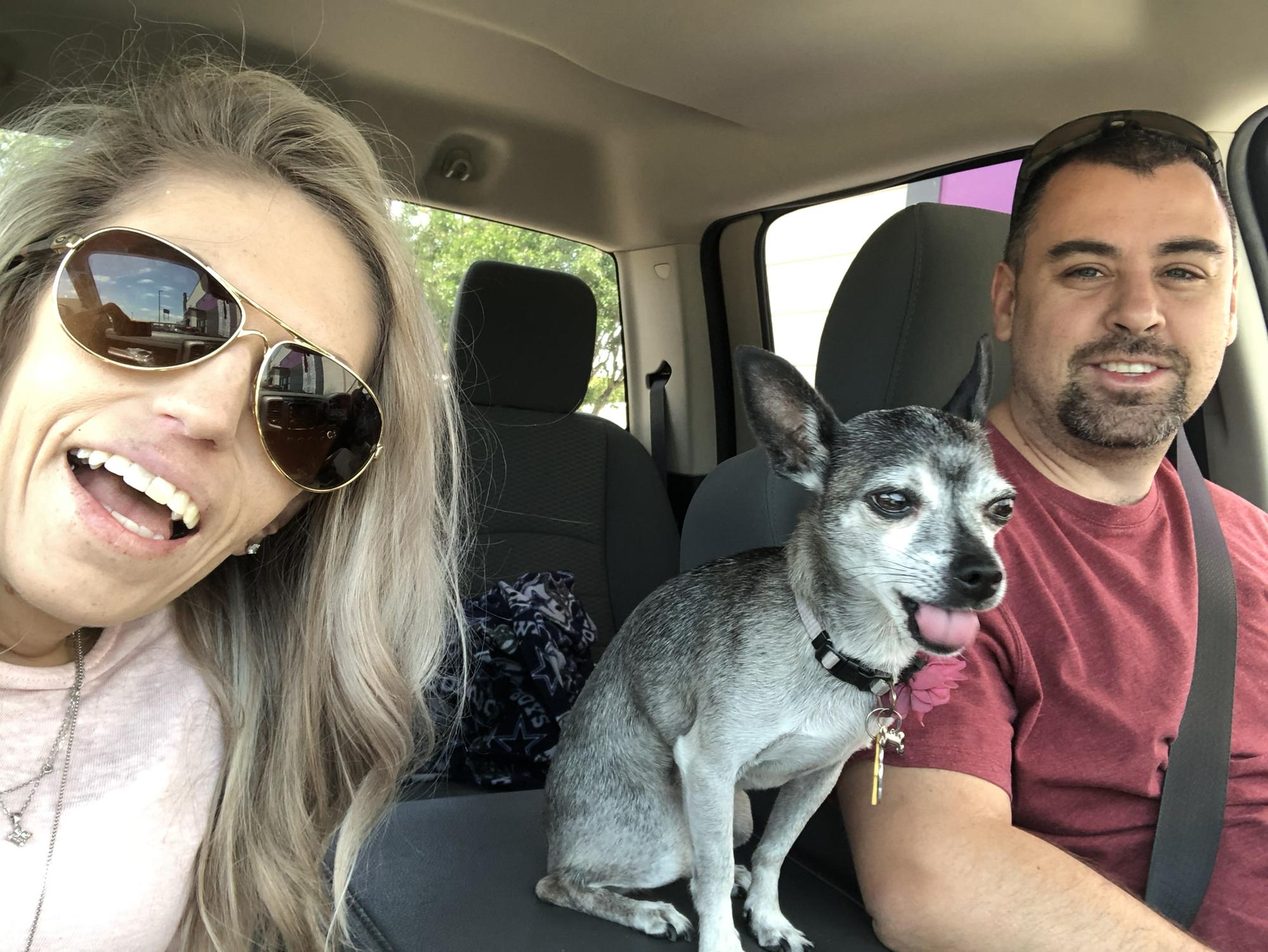 With LB... currently we are sharing custody over her. ;)