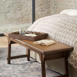Scalloped Antiqued Wood Tray