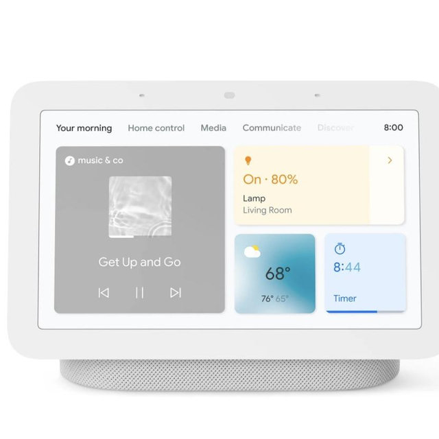 Nest Hub 7” Smart Touchscreen Display with Google Assistant (2nd Gen) - Charcoal
