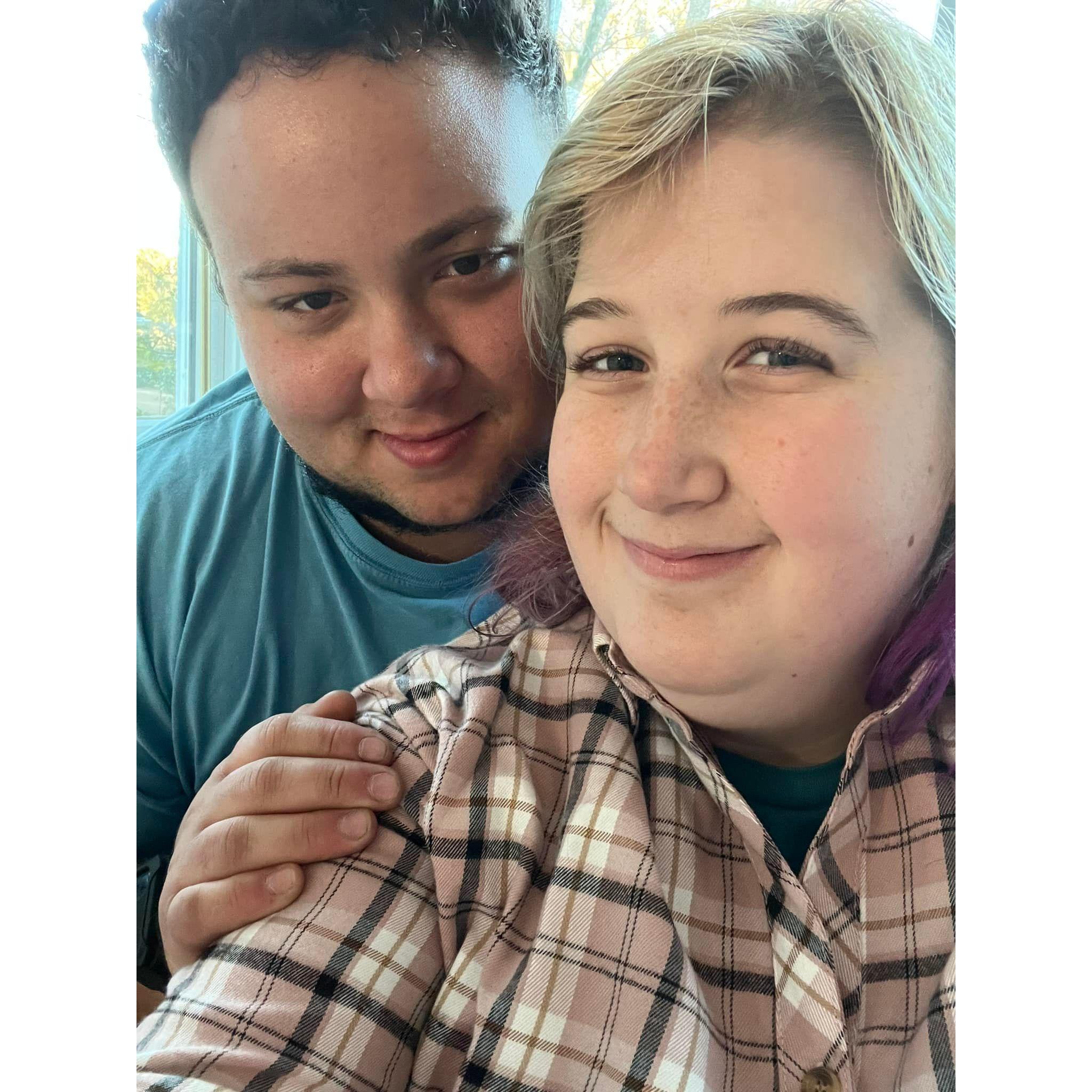 A sweet photo of Madison and Isaac celebrating Easter together—capturing another special moment in their journey.