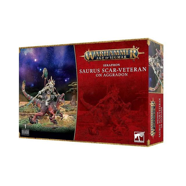 Games Workshop Warhammer AoS – Seraphon Veteran Scarified Saurus on Aggradon
