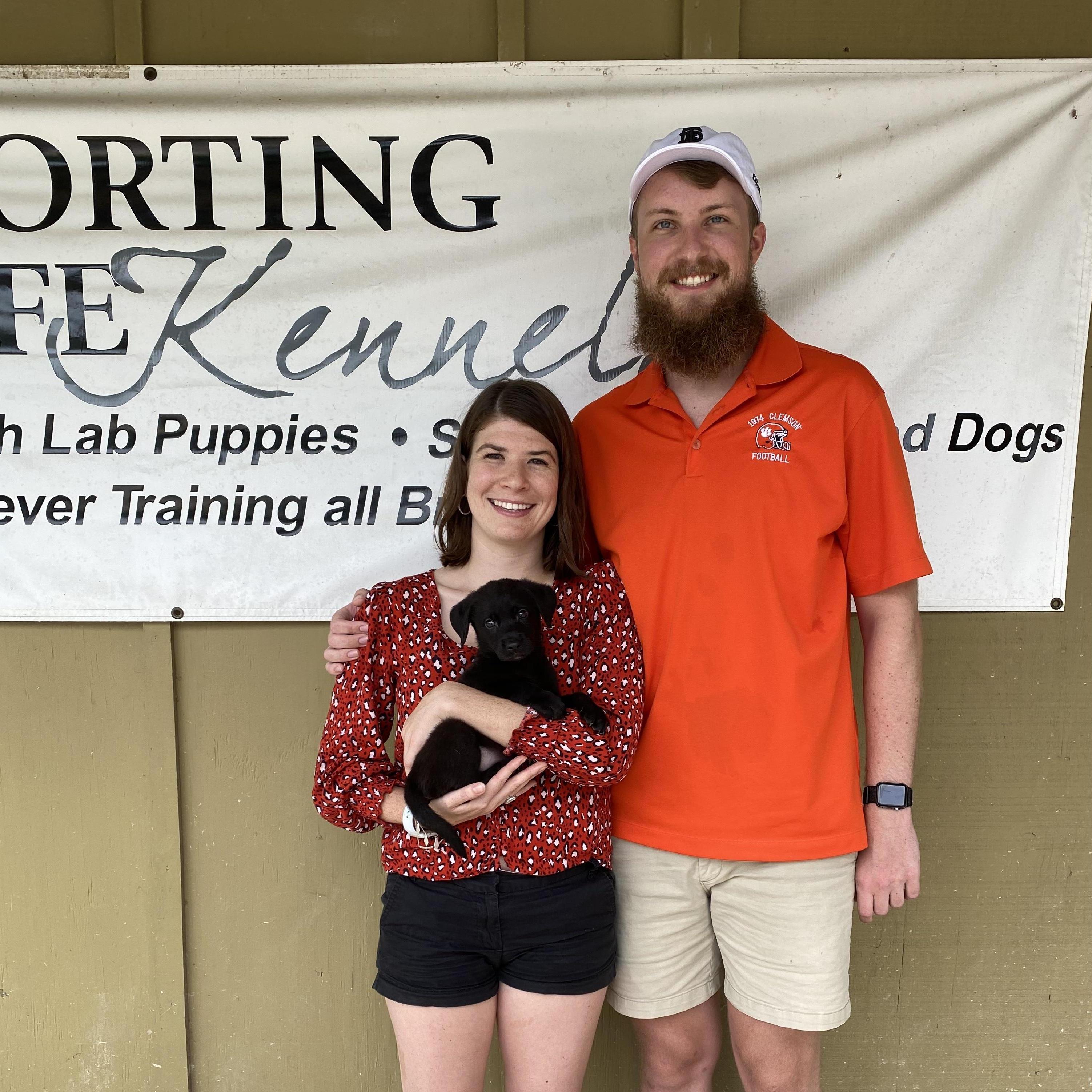 We adopted our first "son", Kodak, during the pandemic last summer. He is our pride and joy. He will attempt to contain his excitement walking down the aisle as our ring bearer.