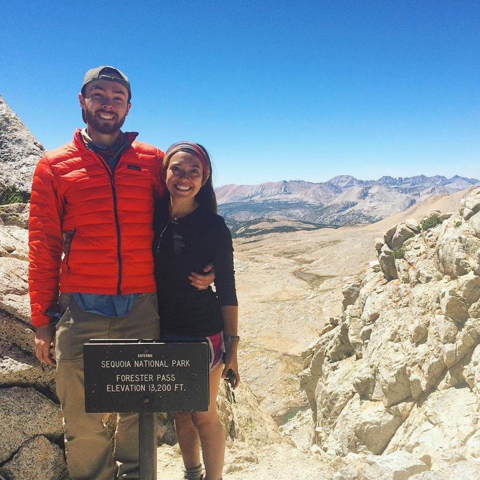 We hiked the entire John Muir Trail together in 2015. Here we are at the top of Forester Pass on Day 20!