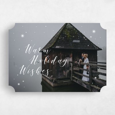 White Ticket Holiday Card - Paradise