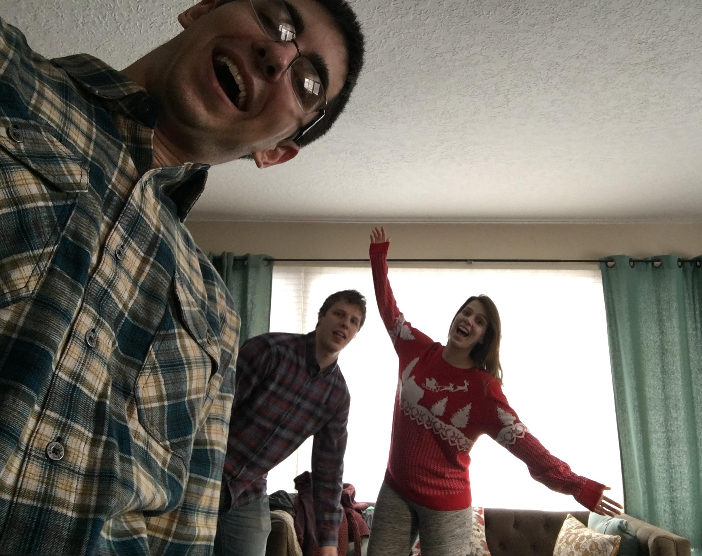 Celebrating Christmas with family