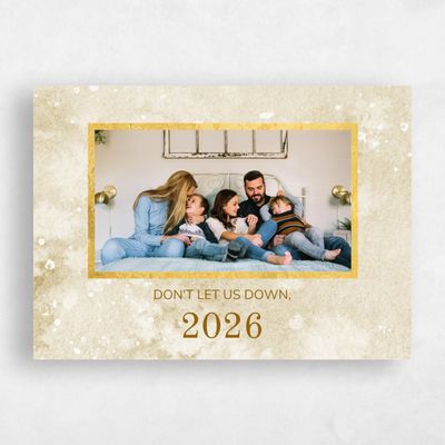 Gold, Yellow Holiday Card - Carey Foil