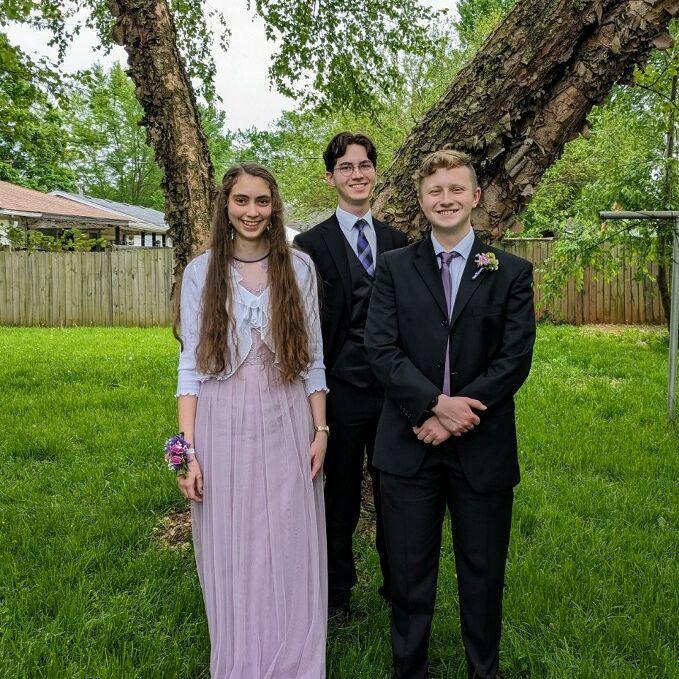 Way back to high school prom (starring Evan, our chaperone :)