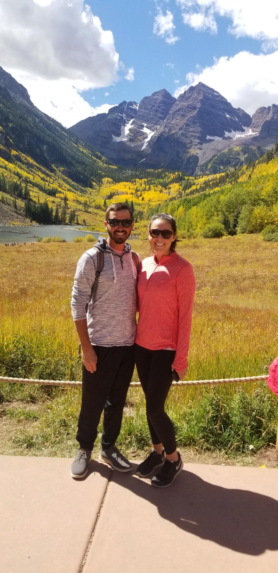 Aspen, Colorado (this picture was taken right before we started our hike to Crater Lake which is where he proposed)