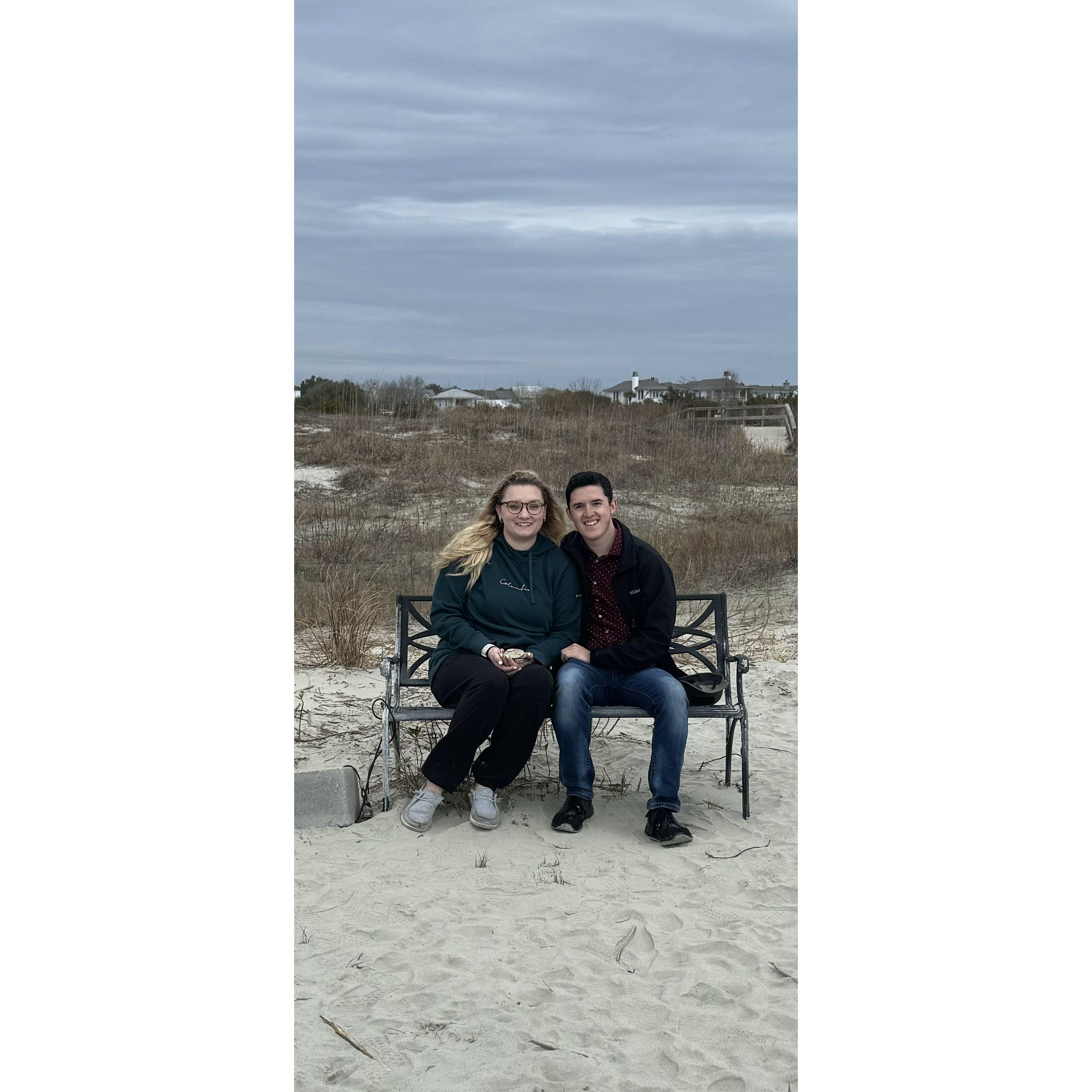 Chilly beach day outside of Charleston, SC.