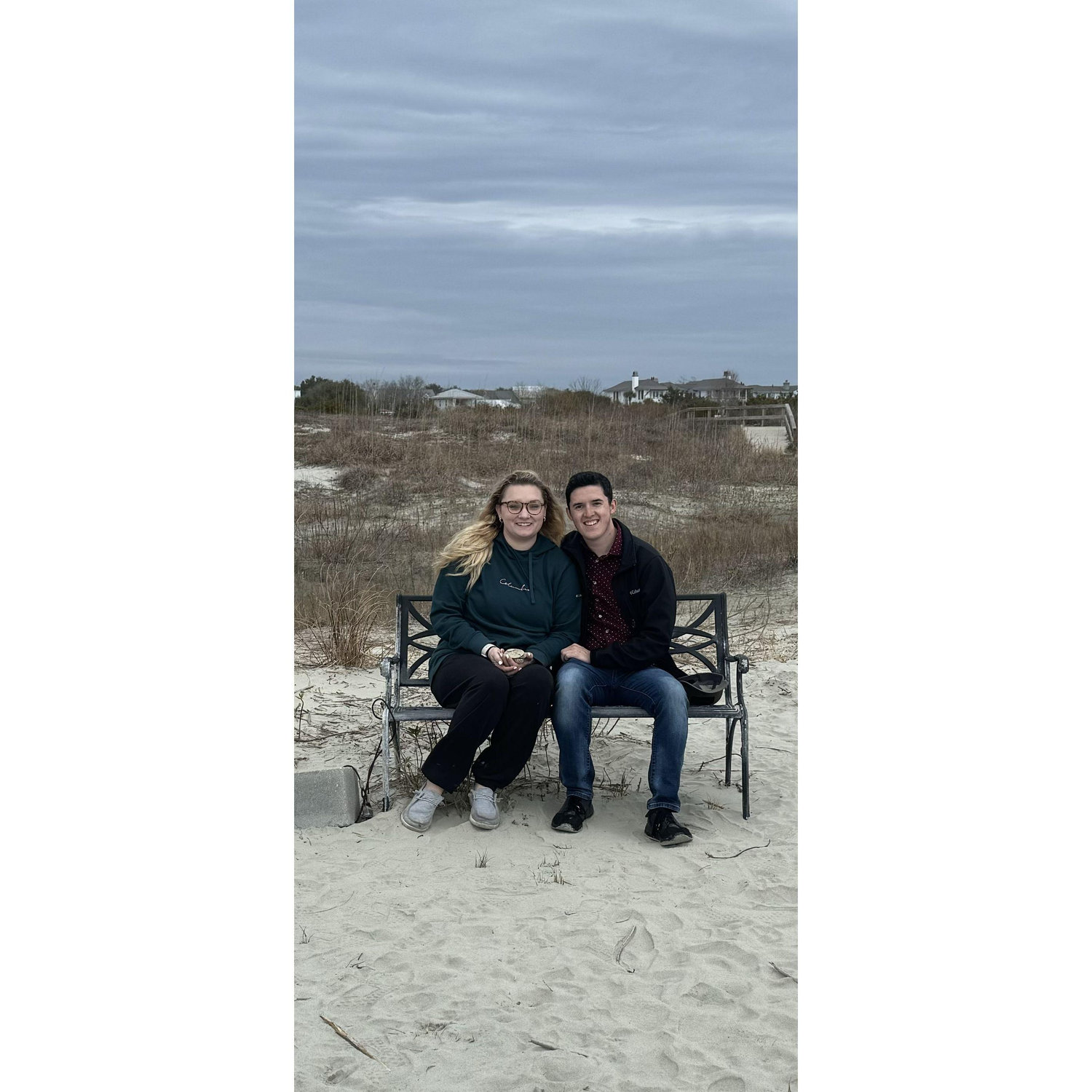 Chilly beach day outside of Charleston, SC.