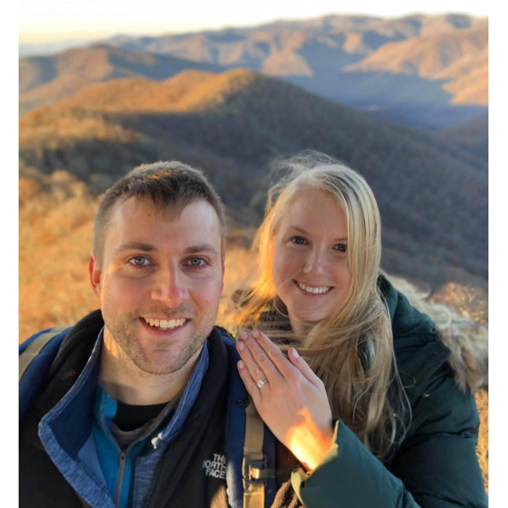 Engagement October 7, 2019 in Asheville, NC.