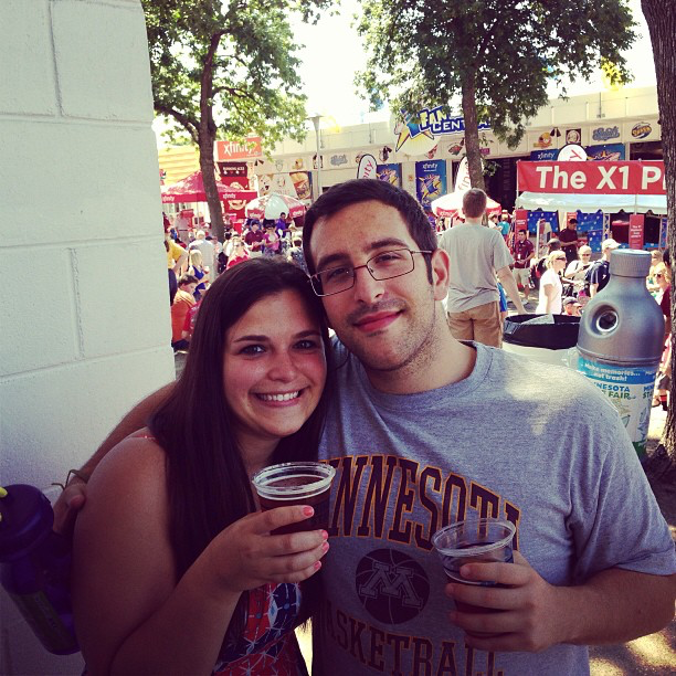 Mini donut beers at the MN State Fair