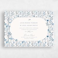 Blue Wedding Invitation - Agave Landscape