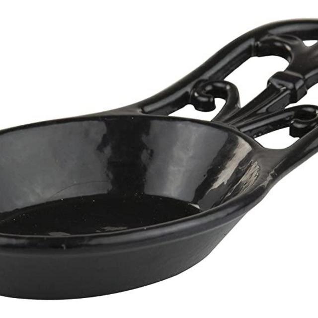 Home Basics SR44396 Cast Iron Fleur De Lis Spoon