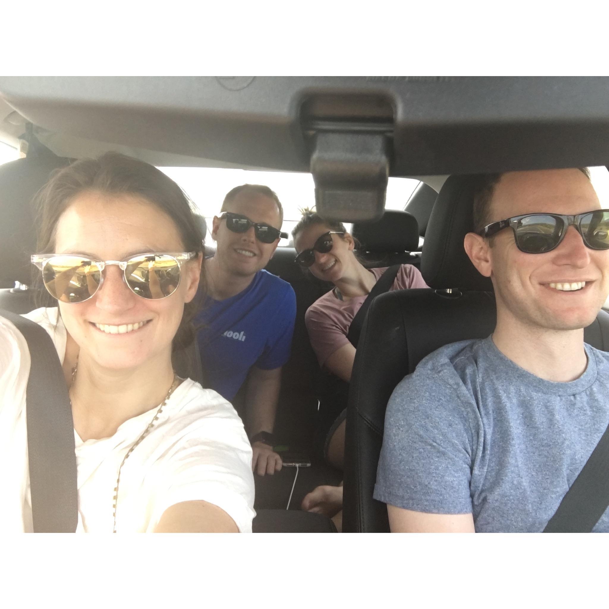 Who's got the aux? (Lisa, Chris, Danielle, Evan)