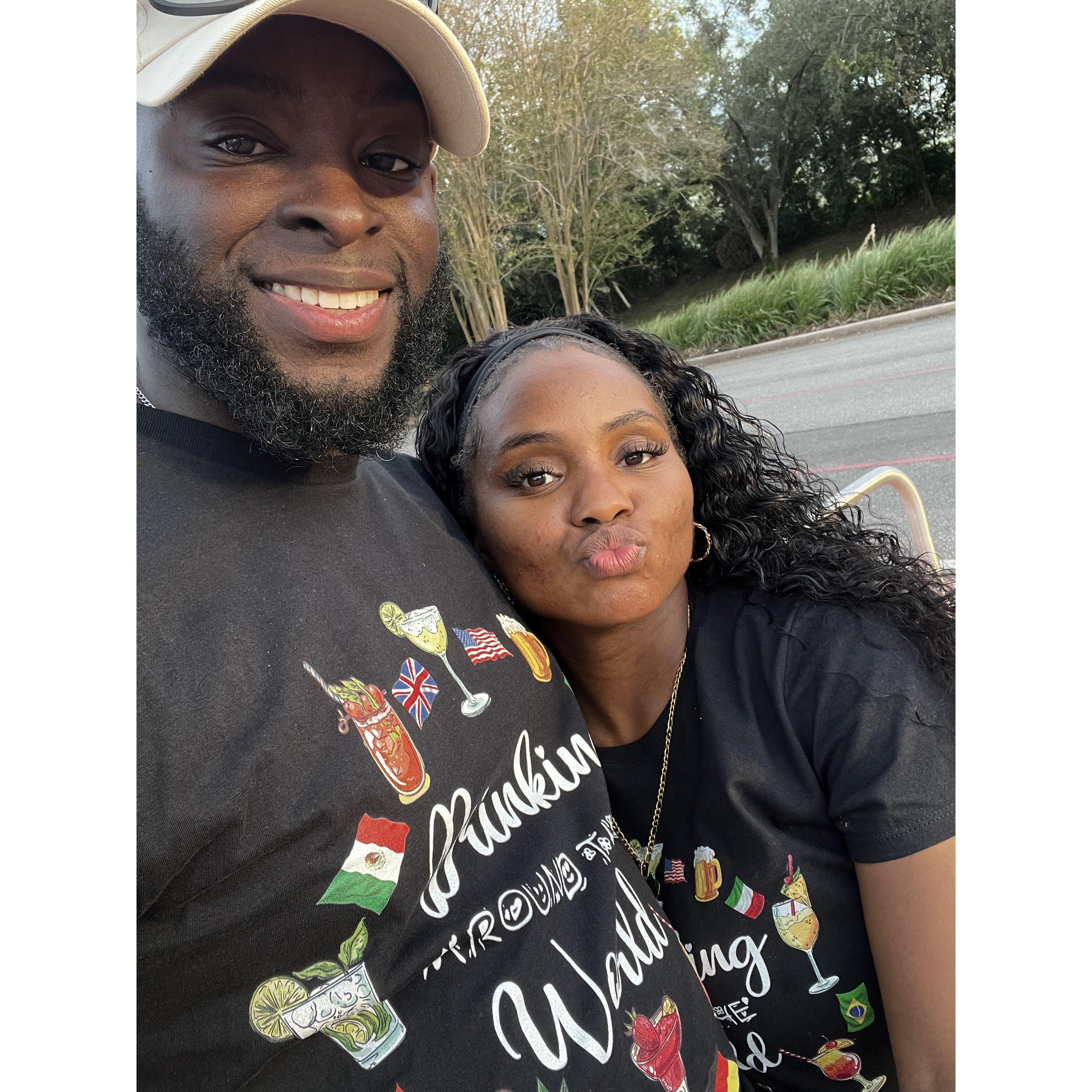 Courtney took us on a trip to The World Tour at Epcot. We had a list of things we wanted to try and we accomplished 95% of the list.. including trying peanut butter and jelly wings..