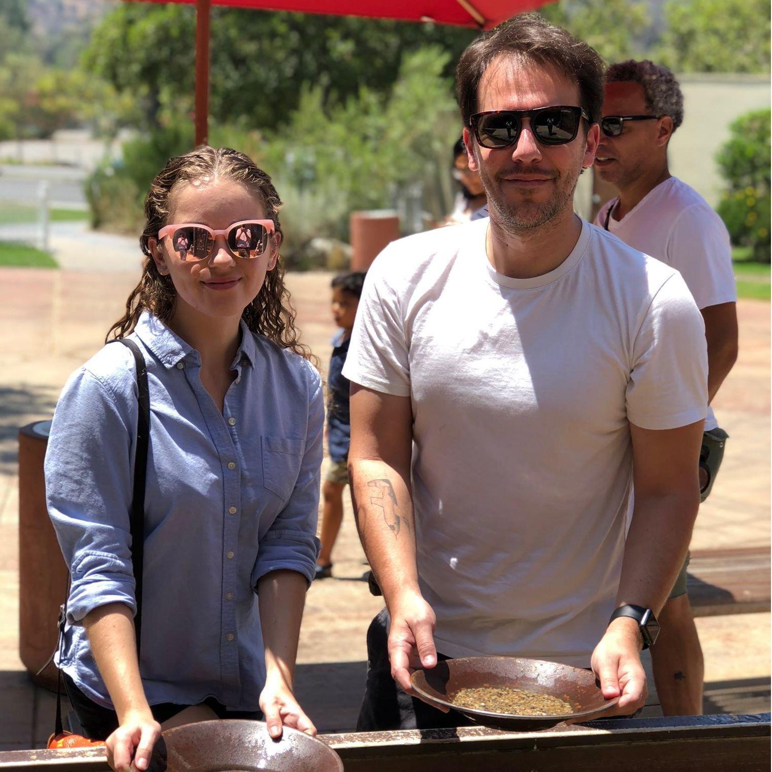 "Gold panning" at The Autry.