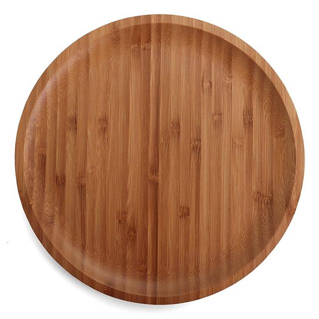 Belari 11" Bamboo Plate Set - Bamboo Reusable Plates - Round Bamboo Plates - Wood Plates Dinnerware - Bamboo Dinner Plates - Bamboo Dinnerware Set - Eco Friendly Plates (4 Pack / 11" Round)