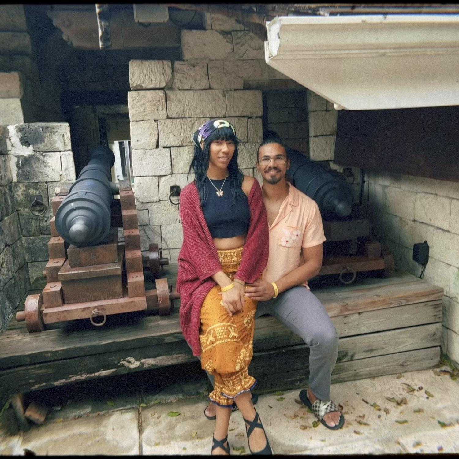 ARRRR! Hoist ye sails! We be at the pirate museum in the Bahamas.