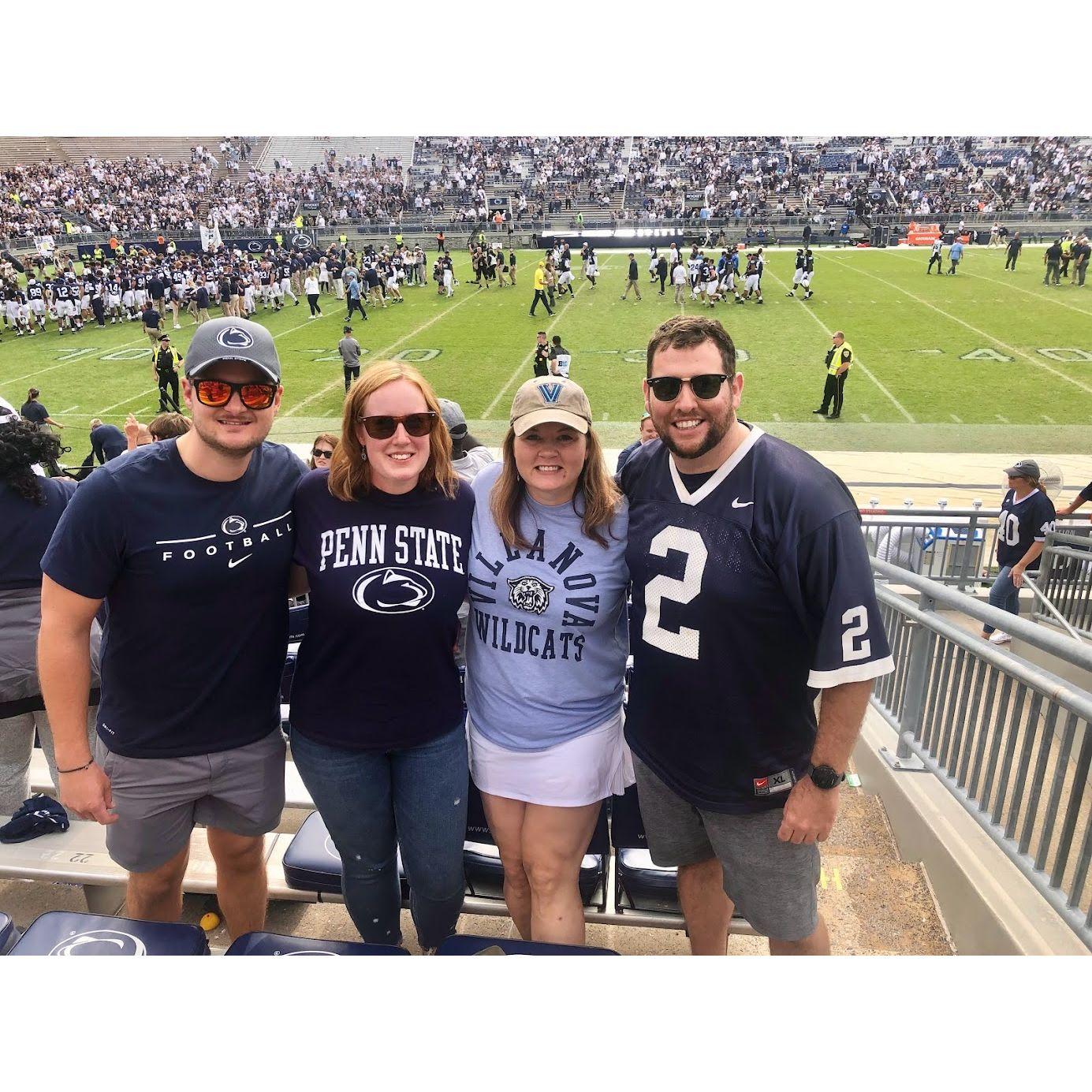Villanova versus Penn State Football in Happy Valley