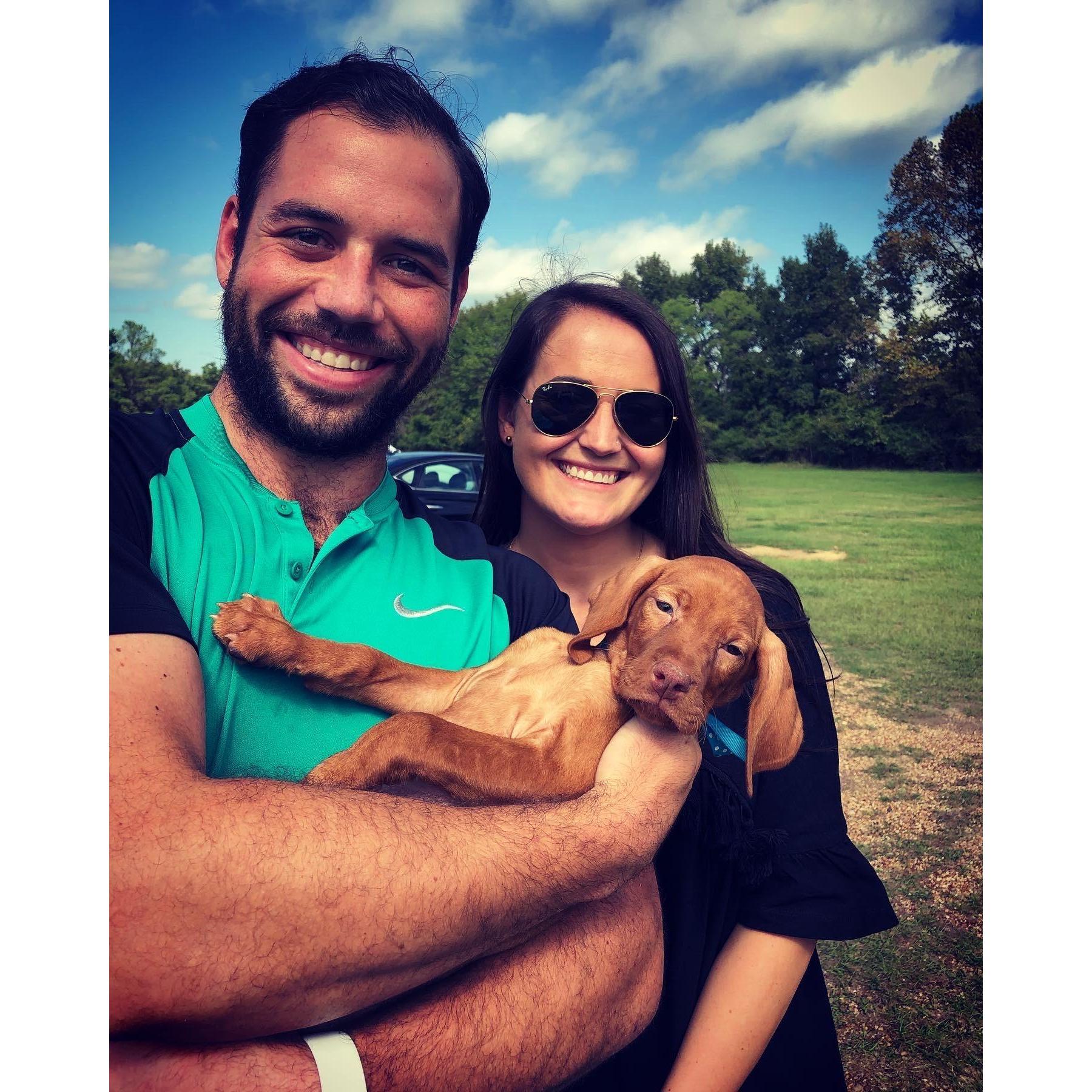 The day we brought home our little Birdy!