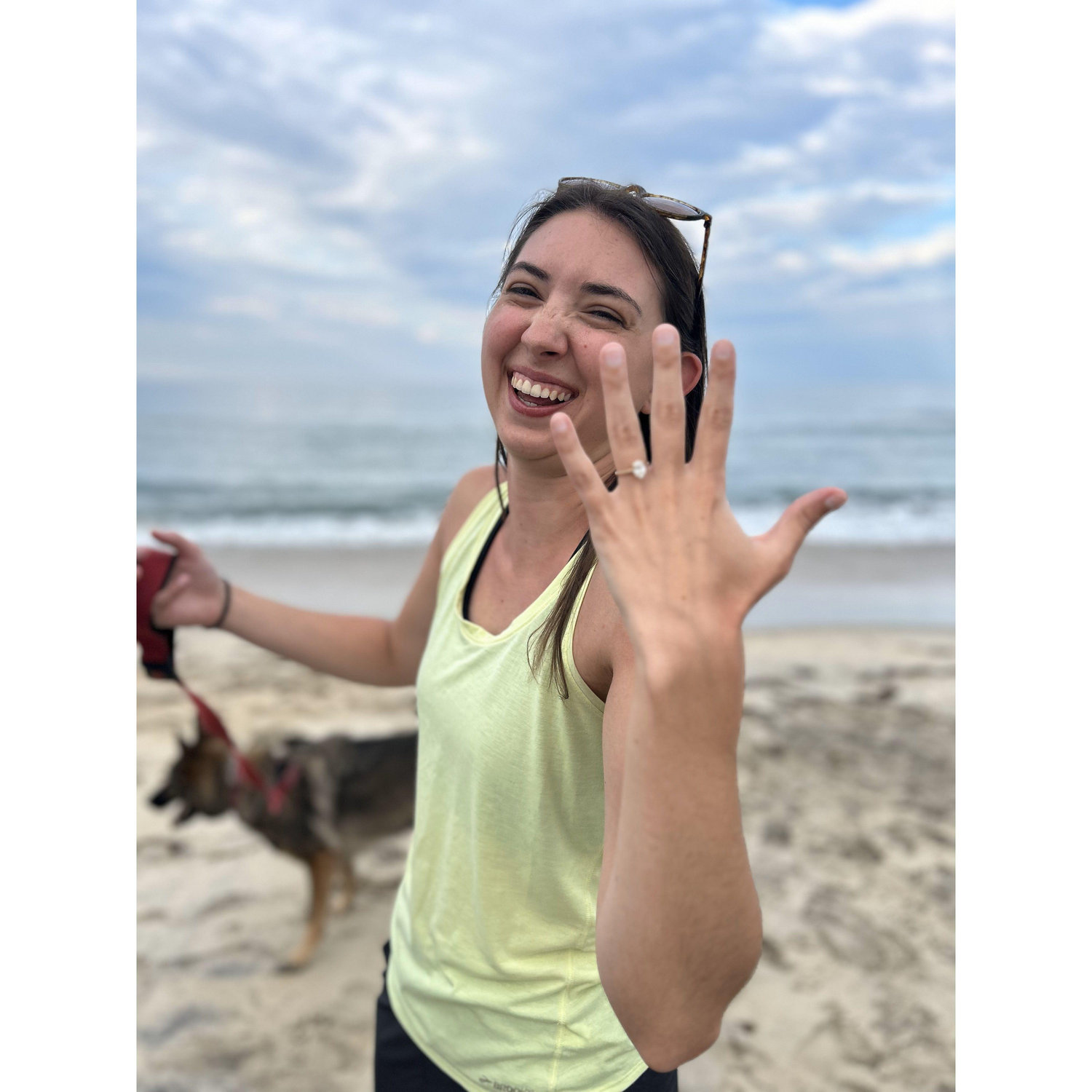 Can you tell Haley was excited to say "yes"?