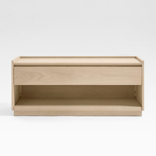 Batten 47.5" White Oak Storage Bench