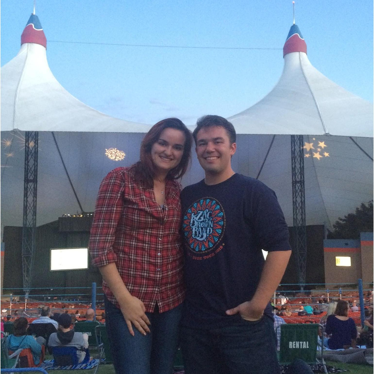 Our first concert together - Zac Brown Band 2014, where we found our song