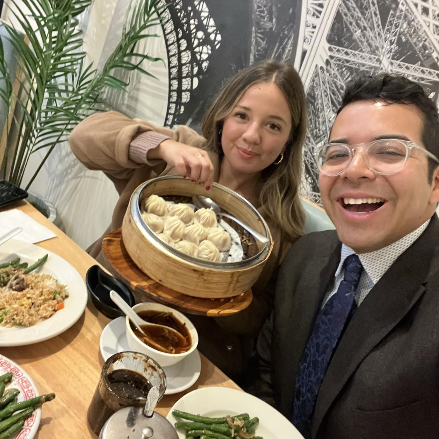 One of our favorite dumpling spots, post-meeting dinner!