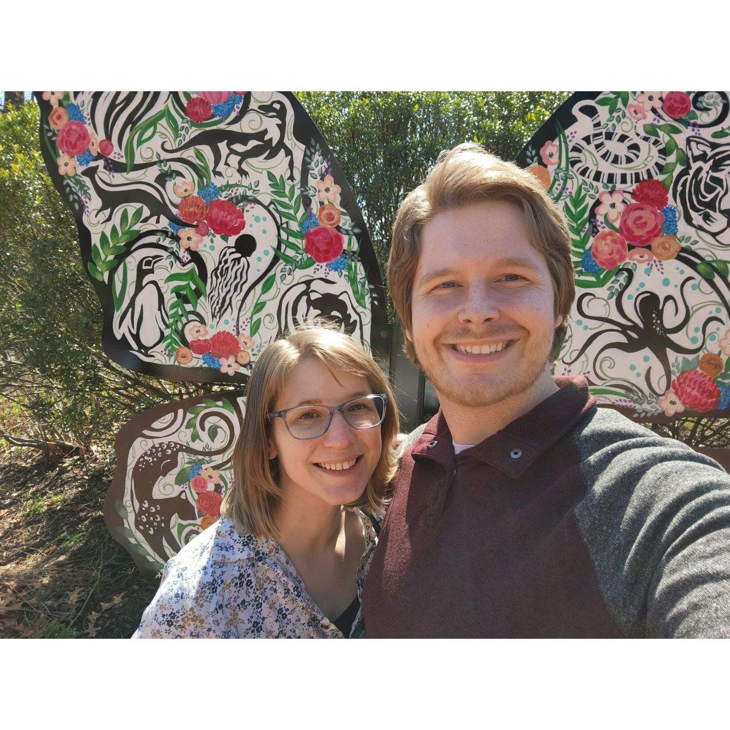 Before the proposal, at the Akron Zoo on Eclipse Day 4/8/24