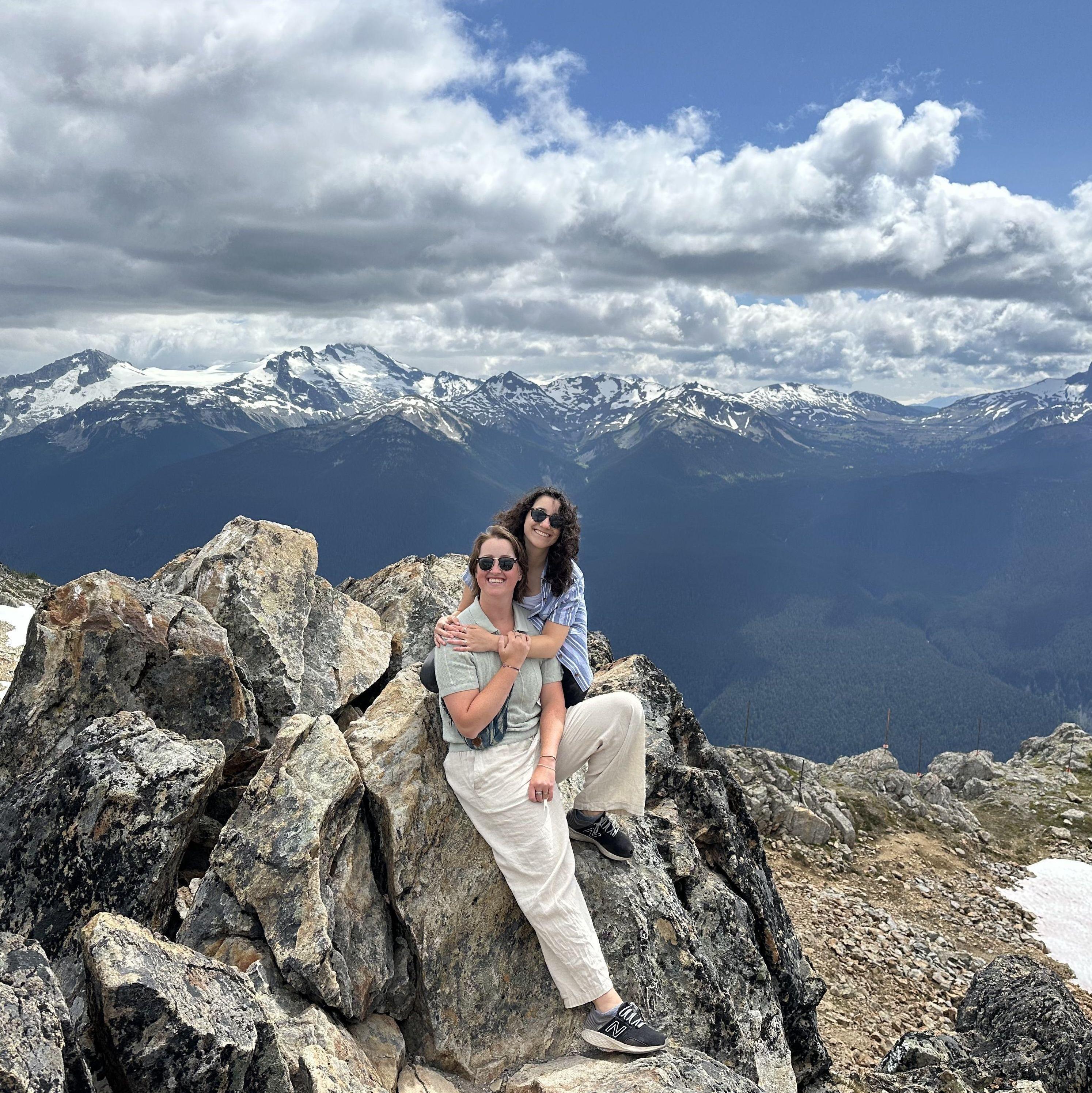 Mountaintop views in Whistler Canada