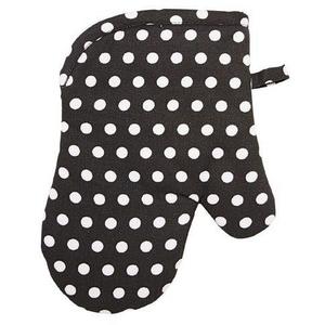 Living & Co Single Oven Glove Dot Black/White