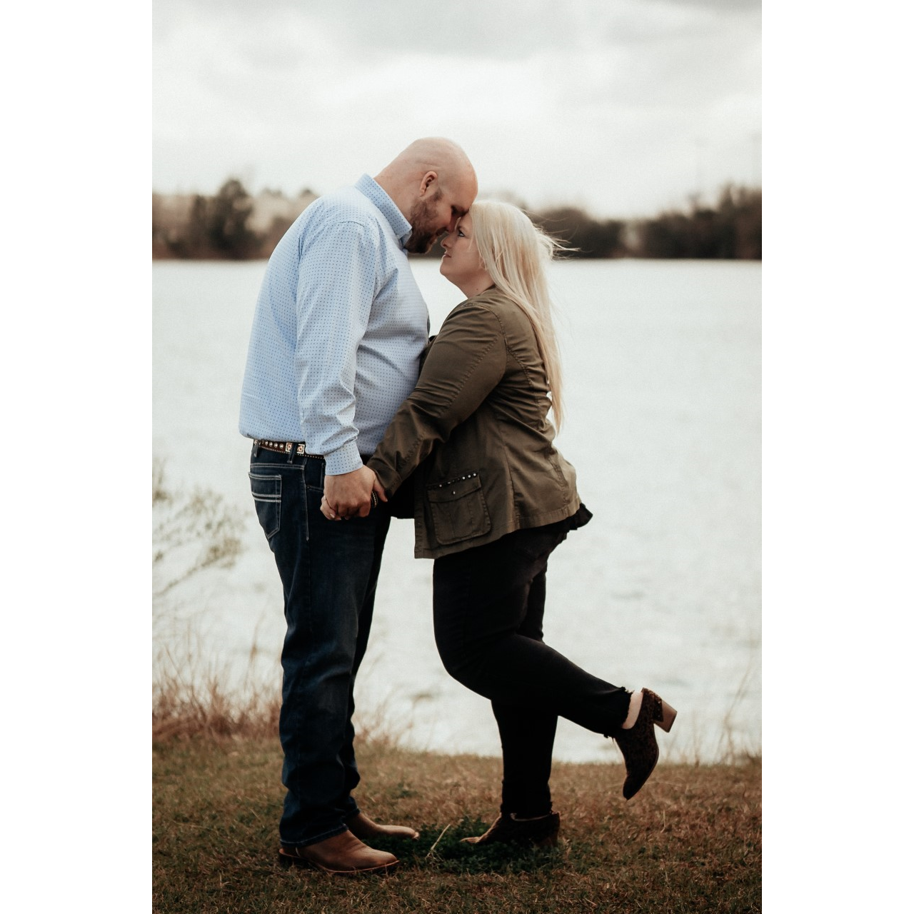 Ryan told me he loved me for the first time in the middle of a leadership meeting at church. I said "Really?!" I told him I loved him 3 days later.