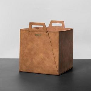 Faux Leather Storage Bin - Hearth & Hand™ with Magnolia