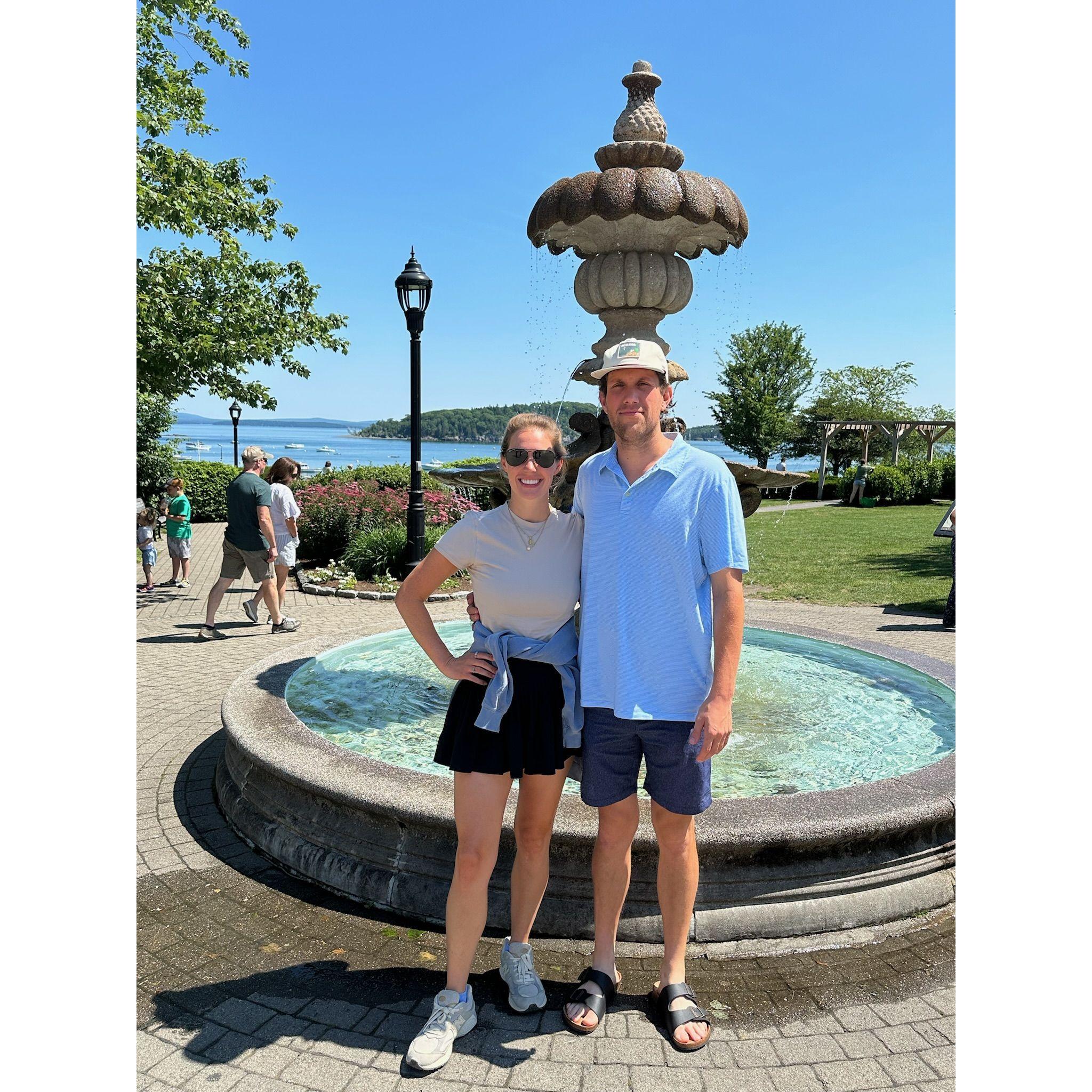 Jace joined Lily's extended family on a trip to Maine. The first day of the trip the crew went to Canada and Jace stayed back with Aunt Sandra due to his expired passport. He fit right in!