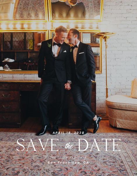 Metropol Photo | White | Zola Save The Dates