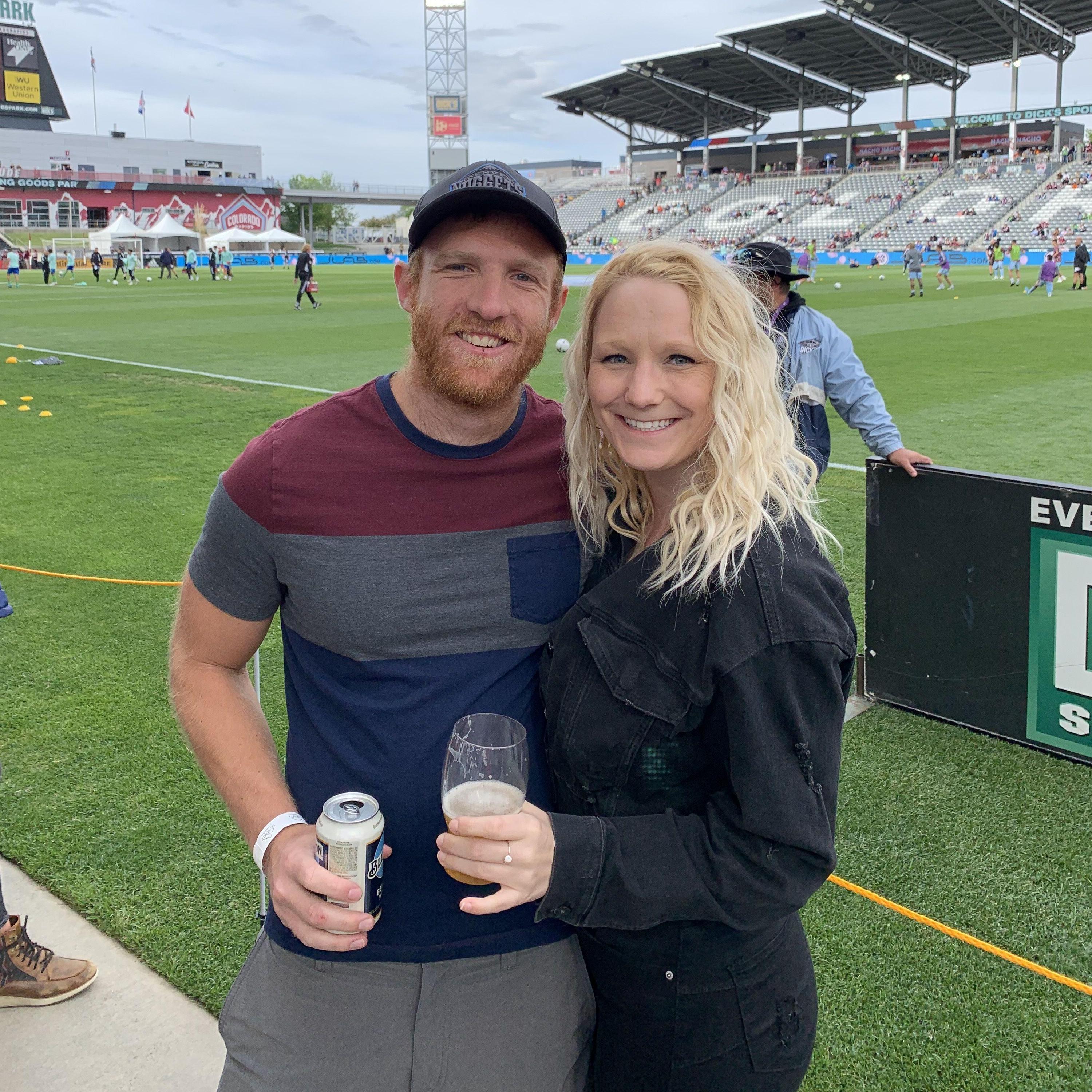 Rapids game for our friends Jess (bridesmaid) and Jon's 10-year wedding anniversary!