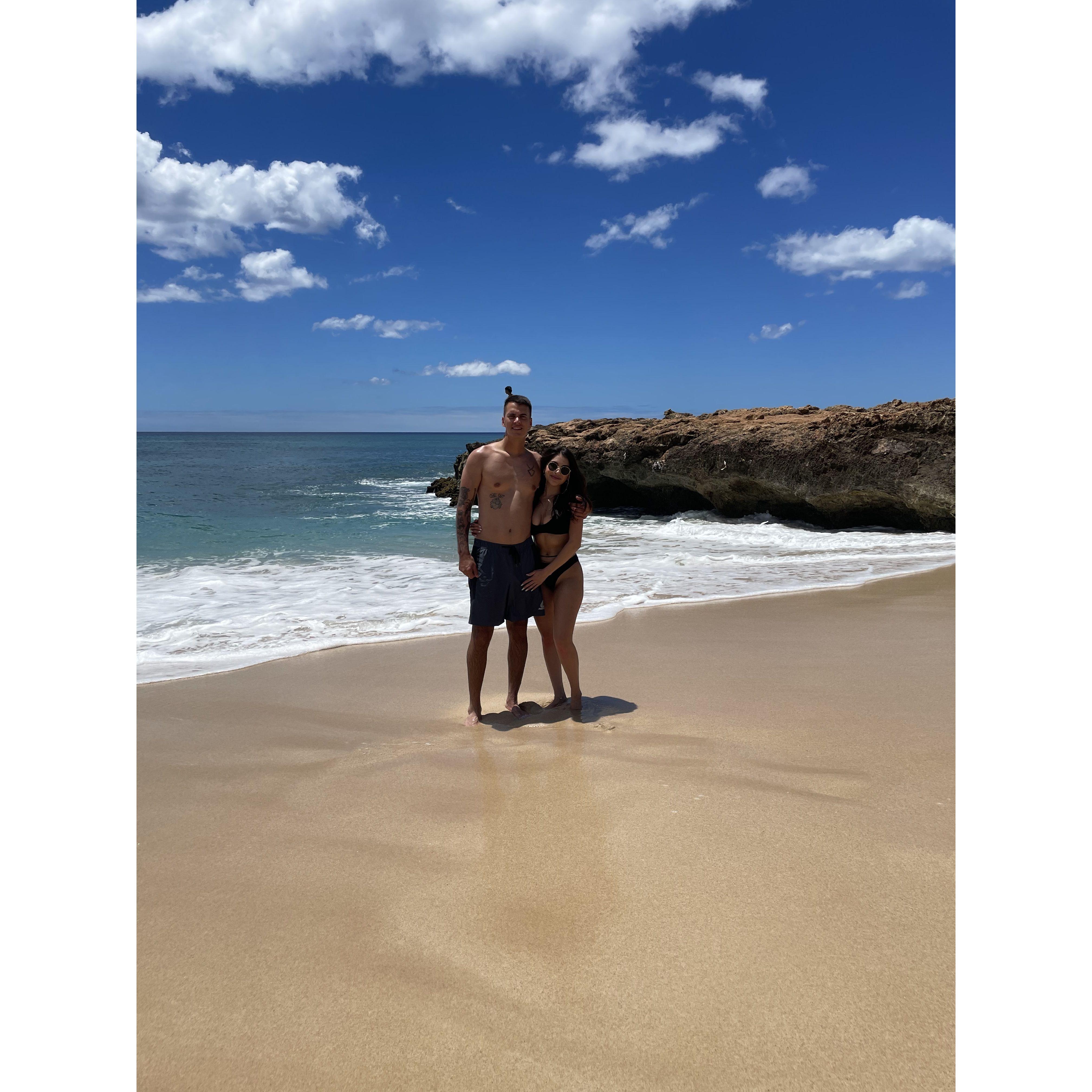 Our first Hawaii beach day!