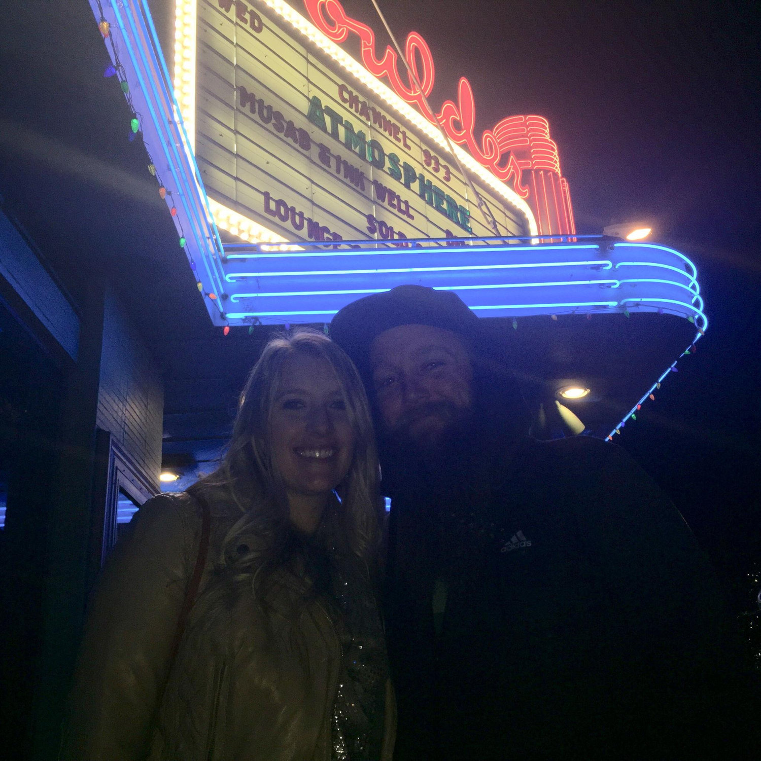 Out first Atmosphere show together at the Boulder Theater in 2017!