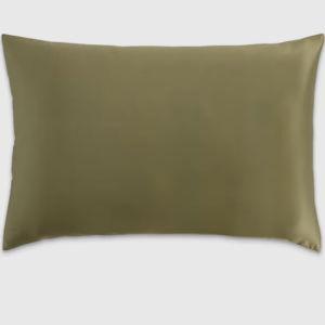 100% Mulberry Silk Pillowcase | Quince in Washed Olive