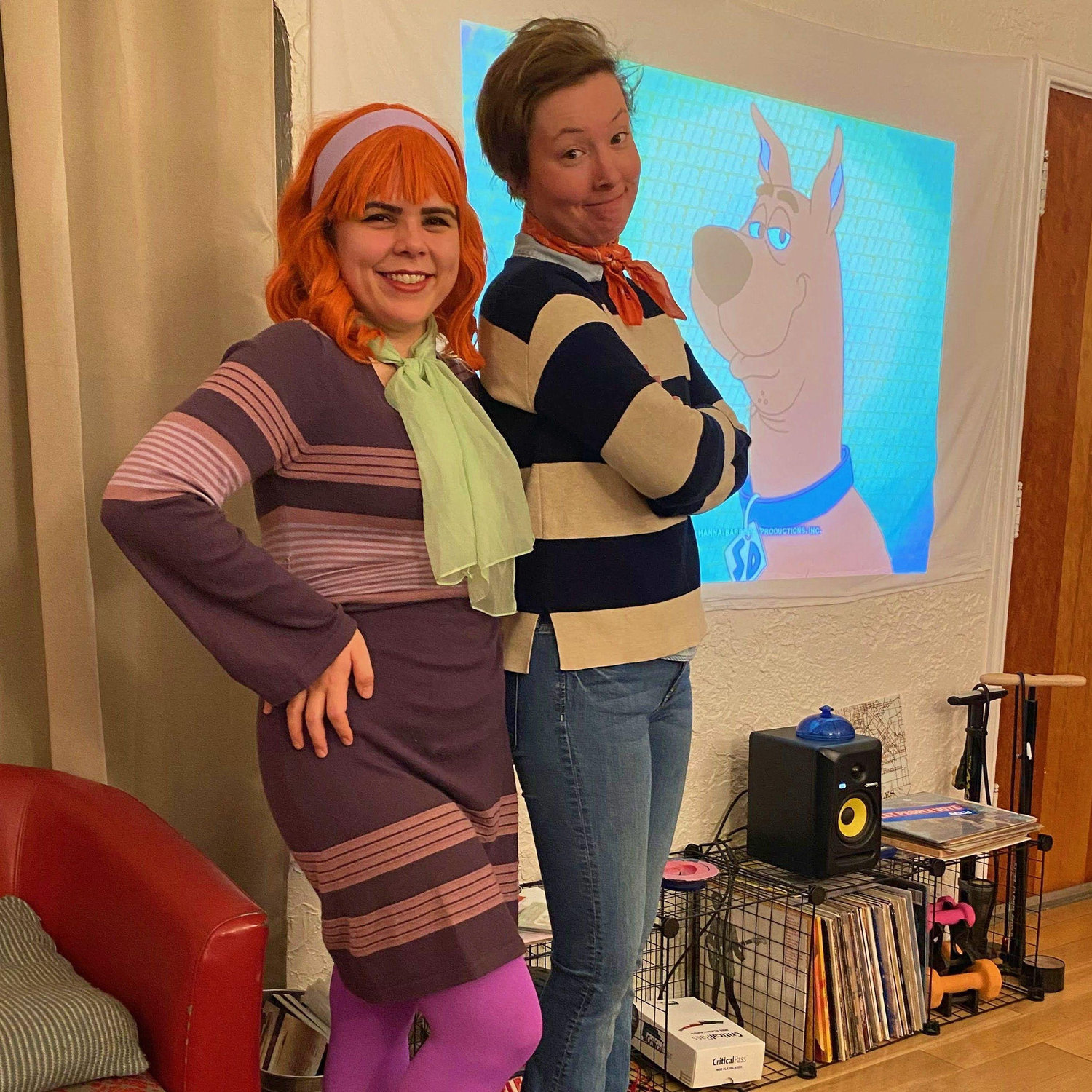 A COVID Halloween spent in our living room