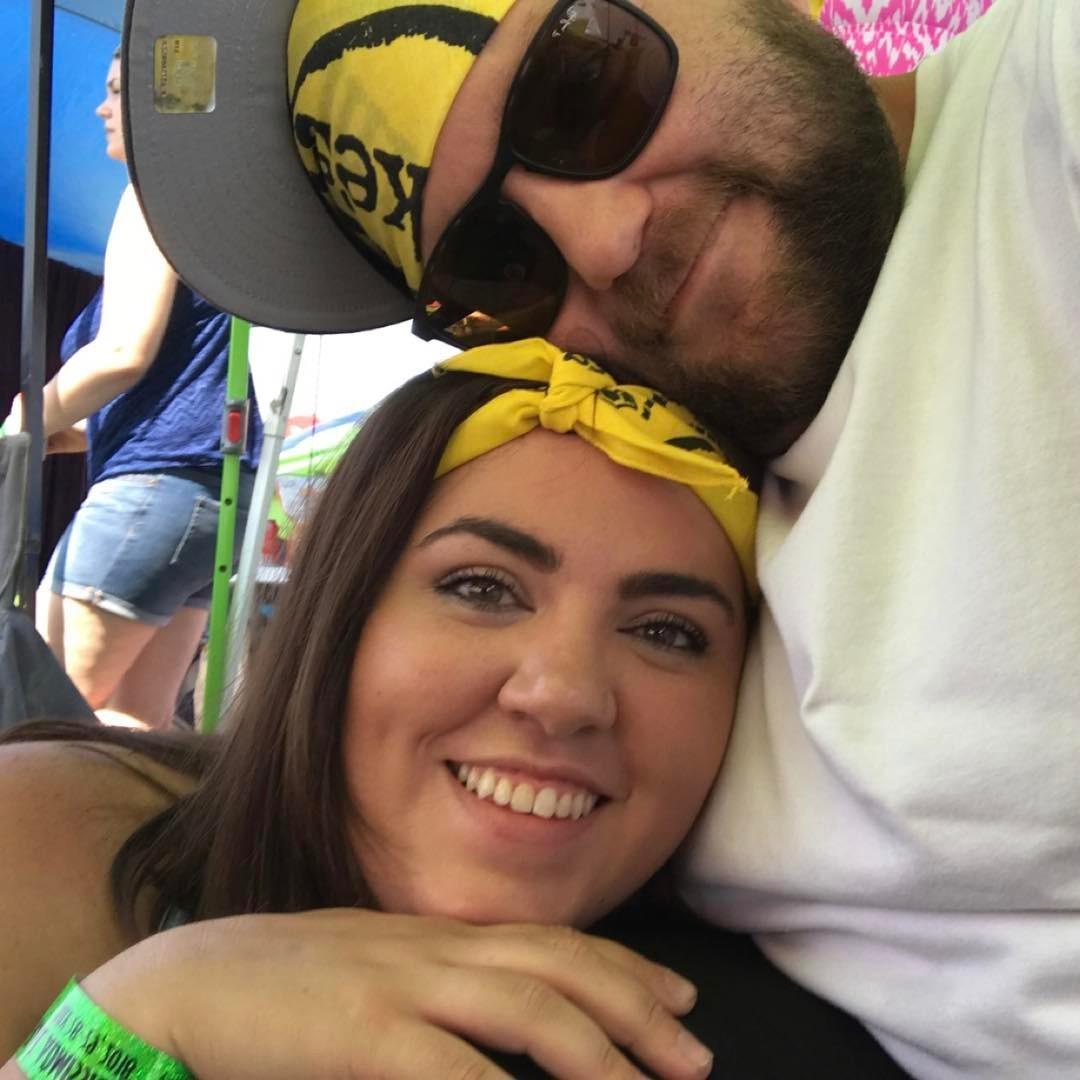 The only picture from the day we got engaged, later on at the boat races!