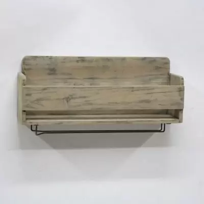 Wall Mounted Milk Crate Wine Rack in White