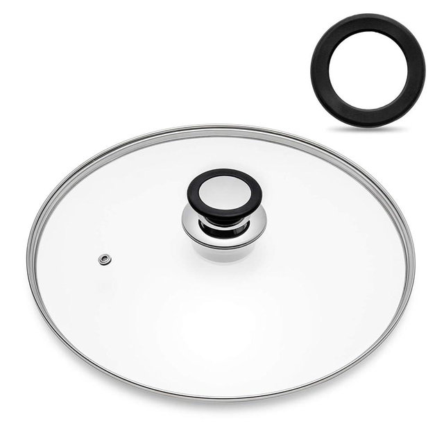 Tempered Glass Lid with Heat Resistant Handle,8"/20cm, Clear
