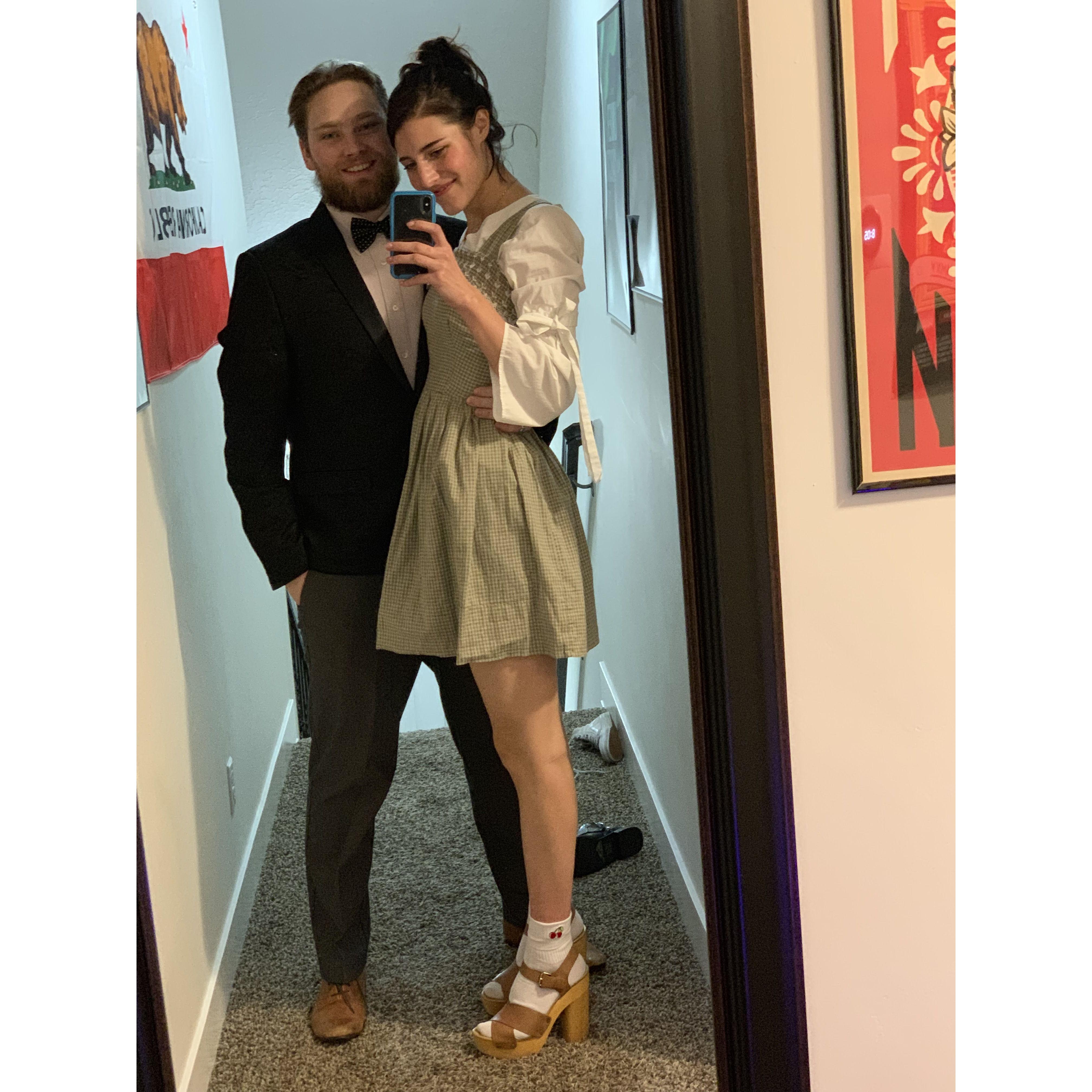 Dapper wedding guests, Feb 2019