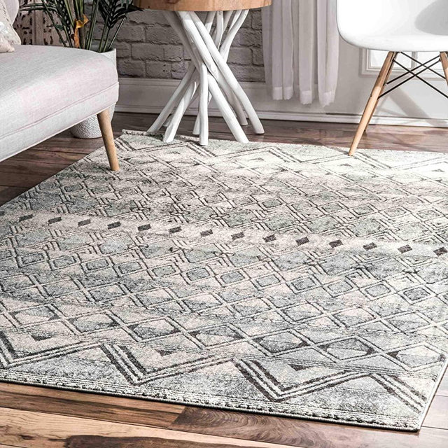nuLOOM Teresa Moroccan Area Rug, 4' x 6', Grey